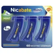 Nicabate Minis Quit Smoking Lozenge 4mg 60 pieces HealthCo