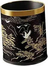 STARTIST Trash Can Wastebasket Household Stylish Garbage Bin Decorative Trash Bin Waste Bin for Laundry Room Indoor Dorm Toilet Office, Gold