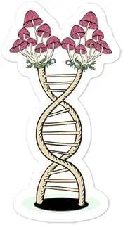 Sticker Decal Vinyl Humorous Fungus Agaric Biochemistry Gene Genetics Bubble-Free Stickers