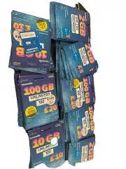 UK DATA CALL TEXT PAY Travel SIM Hotspot 2gb 10gb And 100gb Assorted