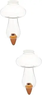 OFFSCH 2pcs Automatic Watering Device Automatic Garden Waterer Automatic Watering System Self Watering Automatic Plant Waterer Indoor Automatic Drip Irrigation Mushroom Water Bulb Plastic