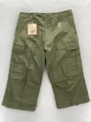 Rothco Ultra Force BDU Capri Pants Mens XL Green Ripstop Cargo Military NWT
