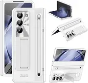 Case for Samsung Galaxy Z Fold6, Built-in Screen Guard and Pen Slot, Shock and Scratch Resistant, Lightweight and Durable (White,for Galaxy Z Fold6)