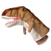 Hand Puppet - 10" Tyrannosaurus - Rex Plush Soft, Fluffy Touch