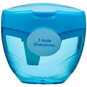 Studymate Barrel 3 Hole Recycled Sharpener Blue