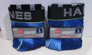 HANES 2 pair COMFORT FLEXFIT MESH BOXER BRIEFS, NEW , SIZE LG, #113