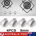 4PCS Home Kitchen Gas Stove Knobs Cooker Oven Cooktop Metal Switch Control 8mm