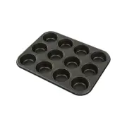 Gobel Springform Muffin Pan - Cupcake/Mince Pies Non-Stick Baking Tray - 12 Cups