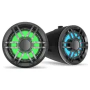 Fusion XS 6.5" 200W Wake Tower Speakers w RGB LED - Black