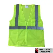 MED ANSI CLASS 2/ Reflective Tape/ High Visibility Yellow Safety Vest