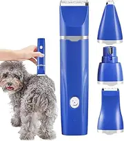 Pet Hair Trimmer for Dogs Paws - Dog Hair Trimmer - 4-in-1 Electric Shaver Tool Scissors Haircare Professional Groomer Clippers for Pet Hair