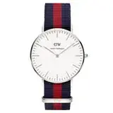 在飛比找遠傳friDay購物優惠-DW Daniel Wellington 經典藍紅帆布時尚女