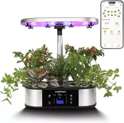 12 Pods Wifi Hydroponics Growing System with APP Controlled, Indoor Garden up to