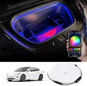 Tlyard for Tesla Interior Neon Lights for Model 3 Y X S Trunk, Color Changing LED Strip Lights with App Control, USB Tesla Ambient Lighting Accessories 2023 2022 2021