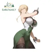 EARLFAMILY 5.1" Anime Girl Car Stickers Material Occlusion Laptop Host RV Decals