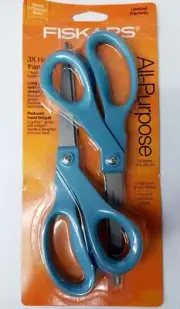 Fiskars 142600-1003 2pc 8" Titanium Blade Coating Scissors (assorted colors)