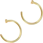 [SAFIGLE] Titanium Steel Nose Ring Lip Barbell Nose Hoop Ring Nose Rings Sterling Silver Nose Rings Nose Nose Ring Studs Nose Piercing Ring Jewelry Nose Piercing Golden