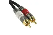 Stereo Audio Cable Cord Lead Red White 2RCA OFC Gold Plated