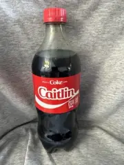 Share a Coke with Caitlin 2025 Personalized Gift Coca~Cola Bottle 20oz