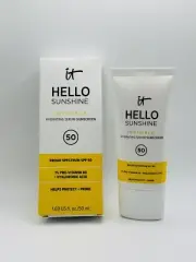IT Cosmetics Hello Sunshine Invisible Face Serum Sunscreen SPF 50 - 1.69oz