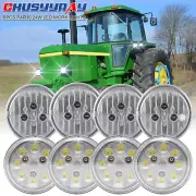 8Pcs LED HEADLIGHTS LAMPS BULBS 4411 30W 21 WATT 4.5'' 4 1/2'' PAR36 12V