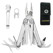 Leatherman Wave + Plus Stainless Steel Multi-Tool + Nylon Sheath + Pocket Clip