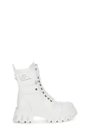 [Koi Footwear] Banshee Combat Boots - White