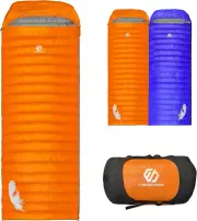 32/15 Degree F down Sleeping Bag, 550/650 down Fill Power Cold-Weather Mummy Sle