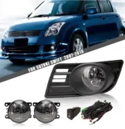 For Suzuki SWIFT 2007-2010 Halogen Fog Lamp Lights Kit with/ Switch Frame Wiring