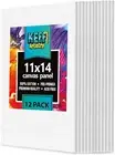 Canvases for Painting - 11x14 12 Pack Art Paint Canvas Panels Set Boards