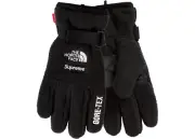 Authentic Supreme The North Face Gore-Tex RTG Fleece Gloves Black Medium SS20