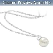 Granddaughter Personalised Engraved Pearl Necklace