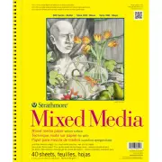 Strathmore Mixed Media Vellum Spiral Paper Pad 11"X14" 40 Sheets