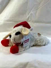 Lamb Chop In A Santa Hat Soft Squeak Dog Toy W/Tags