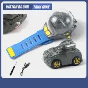 Watch Control Car Mini RC Tank Gray 2.4G Remote Control Car