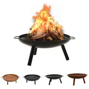 Fire Pit Fireplace Outdoor Heater Garden Furnace Patio Backyard Steel vidaXL