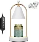 Candle Warmer Lamp with Timer, Electric White Candle Warmer Light for Bedroom