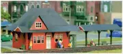 Z Scale Miller Eng Micro-Structures Kit #Z-1010 - Train Station NIB