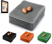 Roosty's Chicken Nesting Box Pads Gray x6 | Washable Plastic Nesting Box Line...