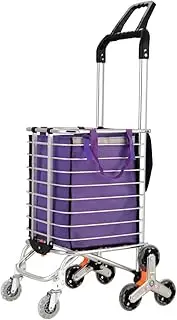 Foldable Shopping Cart Trolley 35L Grocery Bag Rolling Wheel Portable Lightweight