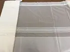 160cm drop Mandalay Sheer Curtain -WHITE- Rod Pocket-Retro Style-buy per metre