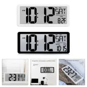 Large Display Digital Wall Clock Includes Temperature And Date Function Quiet