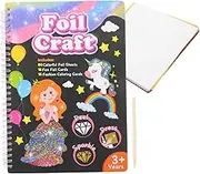 GARVALON Scratch Paper for Boys and Girls DIY Painting Craft Kit Funny Themes for Educational Fun