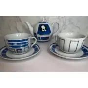 Disney Star Wars R2-D2 Tea Set - Teapot, Cups & Saucers, New in Box, Rare
