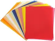 uxcell 30 Sheets Vellum Paper 8.5x11inches, Printable Translucent Paper 100GSM Colored for Invitations Laser Inkjet Printing Card Making Crafting Wedding Tracing, Multicolored
