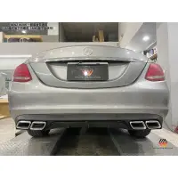 在飛比找蝦皮購物優惠-安鑫精品   BENZ W205 一般版本 專用後下巴  A