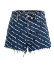 [Denim X Alexander Wang] Denim X Alexander Wang-Bite Bermuda E Short Blu-Donna 24 Blue
