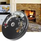Magnetic Woodstove Pipe Thermometer Fireplace Flue US Temperature Heat O1I6