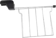 Luxshiny 1pc Toaster Grill Bread Toasting Rack Folding Grill Grate an Fittings Toastie Bags for Toaster Toast Warming Baking Rack Taco Rack Toast Rack Butter Wheel Breakfast Plastic Corn