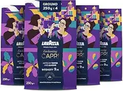 Lavazza, Tales of Capri, 1 Kg, Coffee Ground, Ideal for Moka Pot, with Aromatic Notes of Toffee and Almond, Arabica & Robusta, Intensity 9/10, Dark Roasting, Roasted in Australia, 4 x 250 g